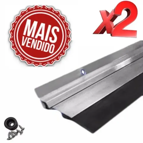 kit de 2 veda porta rodapé reforçado 80cm rodo eva inseto protetor poeira água barata esco
