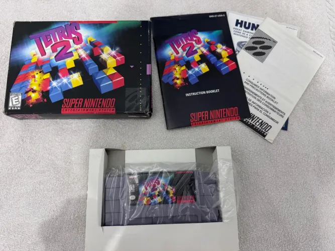 Jogo Tetris 2 Super Nintendo Original na caixa!