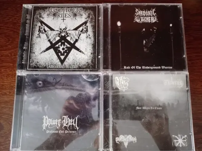 cd black metal lote com 4 cds