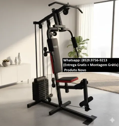 [NOVO] Estação de Musculação 45kg (Entrega grátis e Montagem grátis) Máquina de Academia