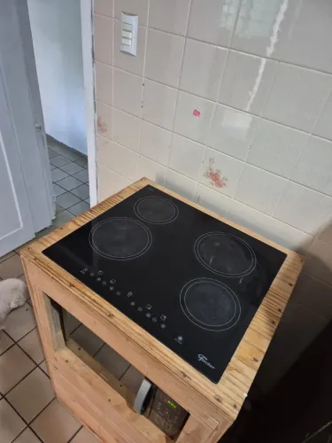 Cooktop Elétrico Fischer 4 Bocas com Touch Screen Vitrocerâmica 220V