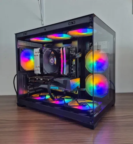 Computador Gamer! Ryzen 5 / Rx 7600 / 16Gb Ddr4 3200Mhz / Ssd Nvme 512Gb + Hd 1Tb