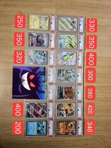 Cartas pokémon graduadas slabs 