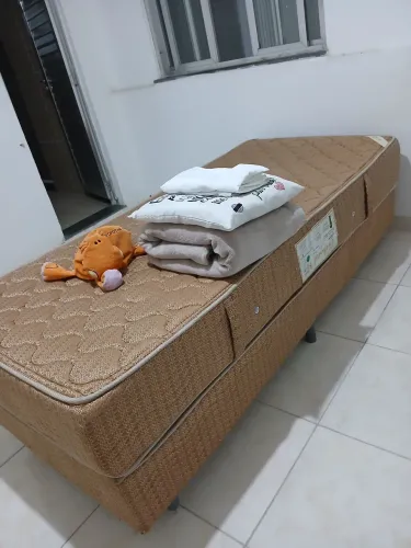 Cama Box Solteiro + Colchão Ortobom Orthotel