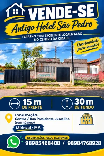 Vende-se Antigo Hotel São Pedro