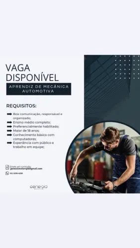 VAGA APRENDIZ MECÂNICA