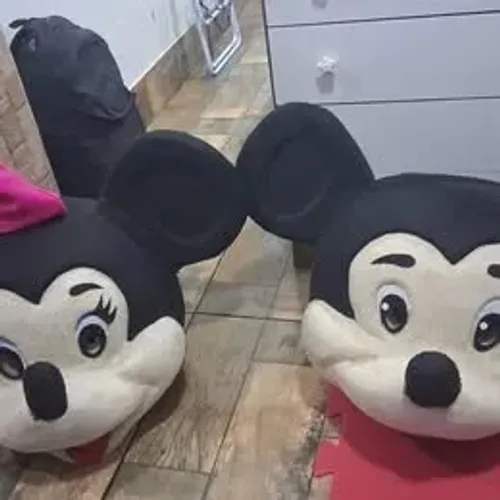 VENDO CABEÇA MINNIE E MICKEY PARA PERSONAGENS VIVOS EM BOAS CONDIÇÕES