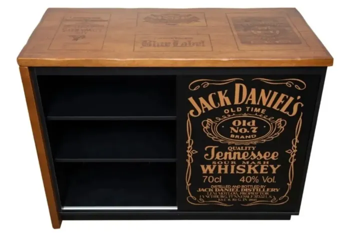 Balcão Bar/adega Jack Daniels Madeira Envelhecida (Usado)