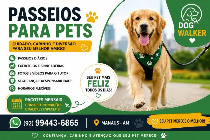 PASSEIOS PARA PETS EM MANAUS