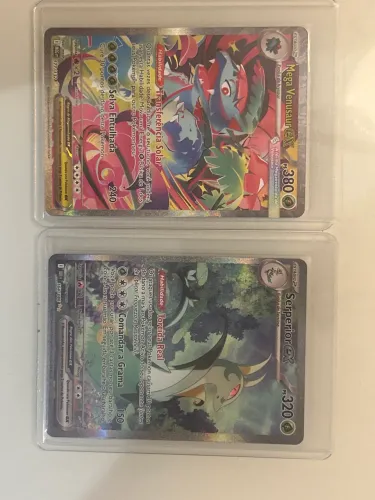 Conjunto de cartas Pokémon raras. Valor de todas as cartas juntas em torno de R$1.500