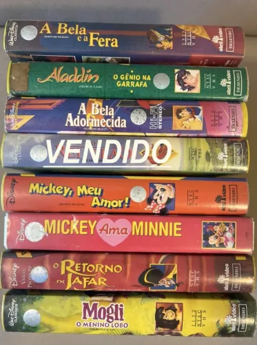 Fitas VHS Disney originais - em ótimo estado