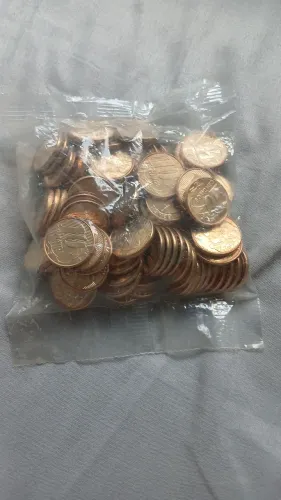 Sache de moedas de 10 centavos do ano de 2011.50 moedas.
