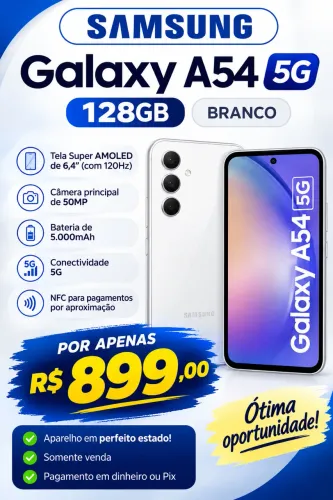 Galaxy A54 128GB Branco