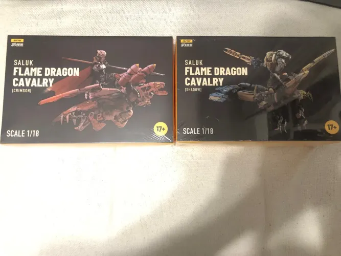 Flame Dragon Cavalry - Saluk - JoyToy 1/18 - Mecha + Soldiers Crimson / Shadow