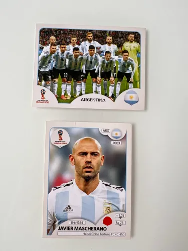 Figurinhas copa 2018 seleção argentina