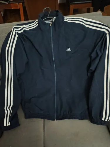 Casaco Adidas ORIGINAL masculino NOVO Tam.G azul escuro