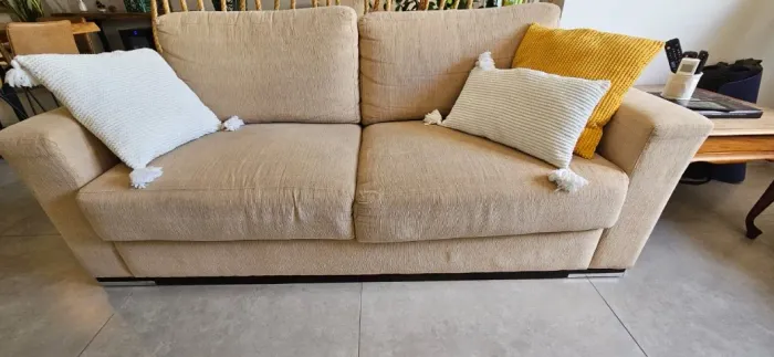 Sofá 2 Lugares 1,92m Bege/Fendi