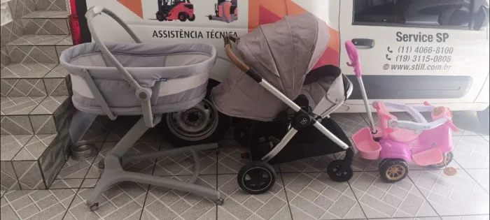 Vendo Baby Hug + carrinho de bebê os dois por mil