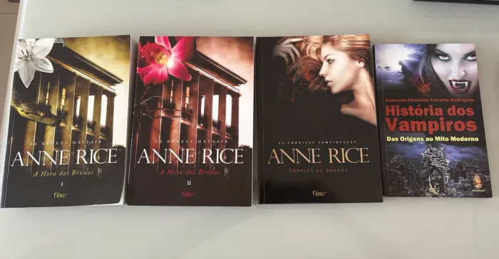 ANNE RICE LIVROS + BRINDE HISTÓRIA DOS VAMPIROS
