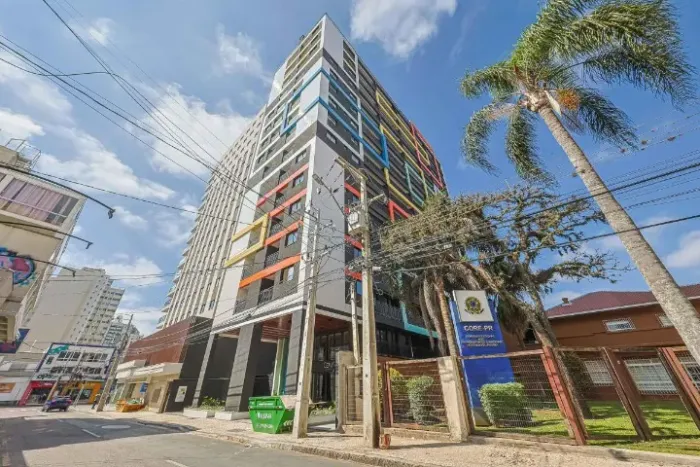 Studio moderno para locação no Cena Living - Curitiba