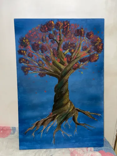 Pintura autoral Árvore da vida