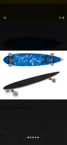 Skate Longboard pouco usado