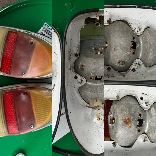 Vendo suporte da sinaleira traseira do fusca com suporte das lâmpadas