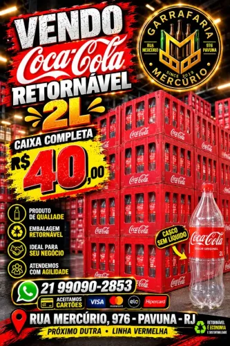 Vendo caixa de coca retornável