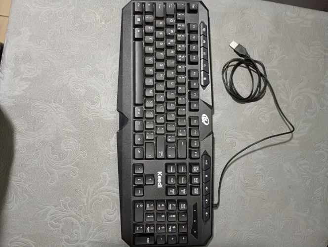 Teclado Gamer Keedi TEC801 com LED RGB e Teclas Multimídia