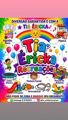 Recreação infantil, pintura facial e outros