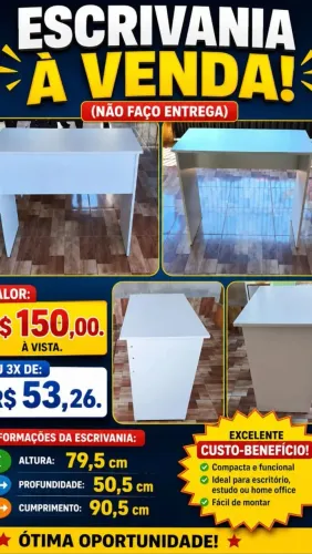 Escrivaninha branca