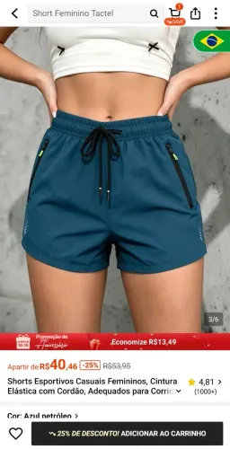 VENDO DOIS SHORT TEMUS IMPORTADO MATERIAL EXCELENTE