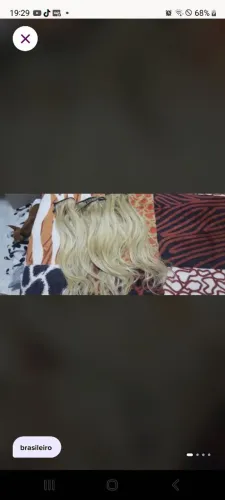 Cabelo humano brasileiro 40cm 80grama