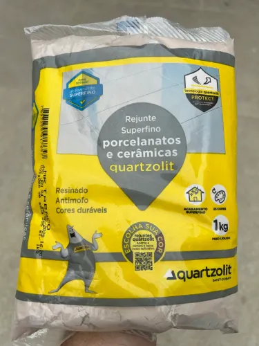 30 kg rejunte marrom tabaco superfino porcelanato quartzolit
