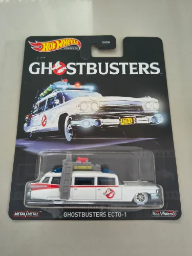 Hot Wheels Premium Ecto 1 Ghostbusters Caça Fantasmas 1/64