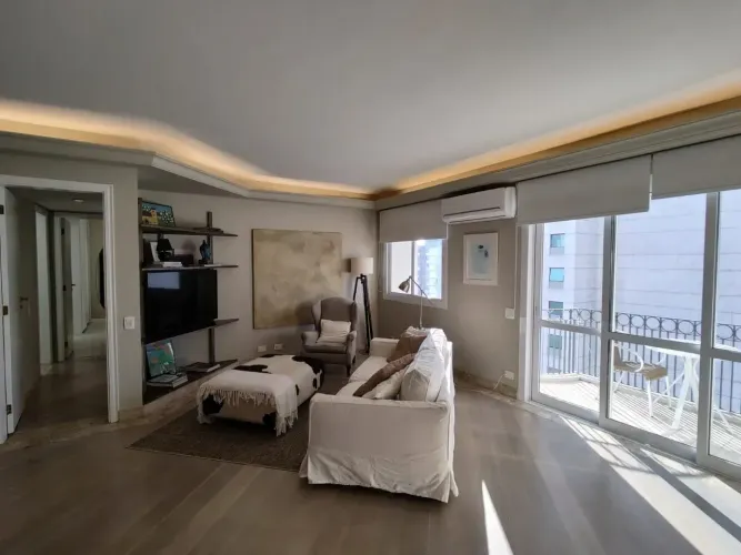 Apto 100m² 2 Dorms sendo 1 Suíte 2 Vagas Sala Ampla Mobiliado Ar Condicionado Local. Privi