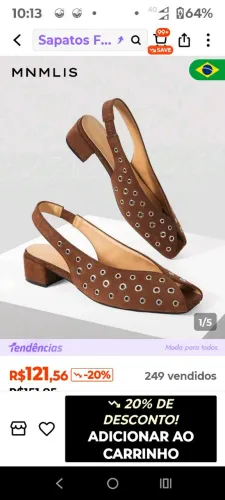 Vendo uma sandália linda .