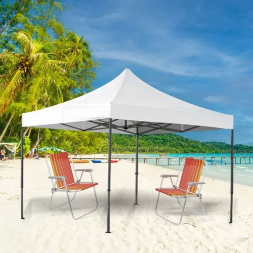 Tenda / barraca sanfonada branca  3×3