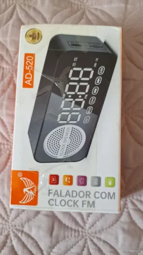Rádio relogio digital, Bluetooth, cartao micro sd