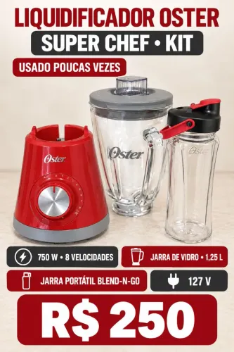 Liquidificador Oster Super Chef.