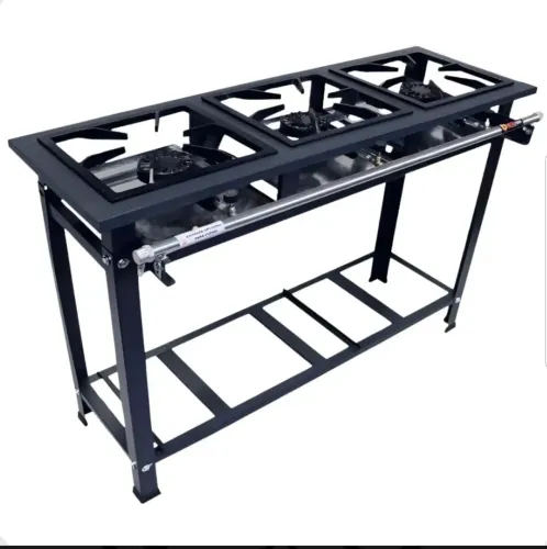 Promoção de Fogão Industrial a Gás 3 Bocas Potente Alta Pressão  Profissional