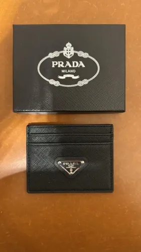 porta cartão prada preto