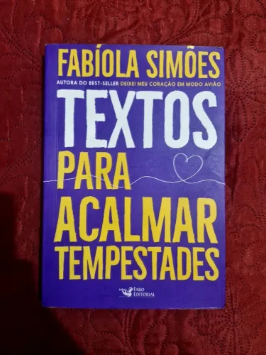 Livro "Textos Para Acalmar Tespestades" - Fabíola Simões
