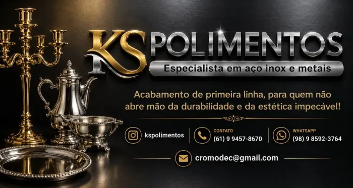 Polimento em aço inox e metais em geral 