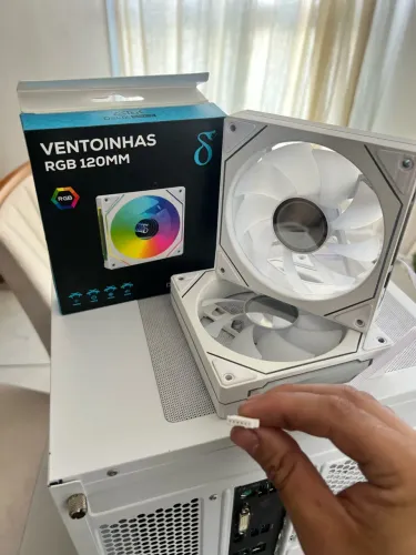 kit 4 Ventoinhas RGB + controladora