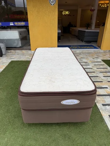 Cama box Solteiro MAXFLEX SEMINOVA TOP - ENTREGO 
