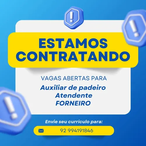 Vaga para padaria