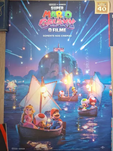 Poster Mario Galaxy o filme 2026 Limitado Oficial 2 lados100cmx100cm