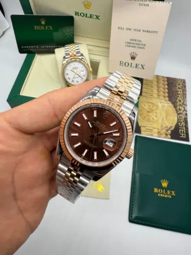 Rolex Datejust Automático Cor Champagne