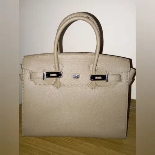 Bolsa de Mão Estruturada Bege